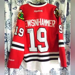 Chicago Blackhawks 2015 Jersey Jonathan Toews Niklas Hjalmarsson Signatu…